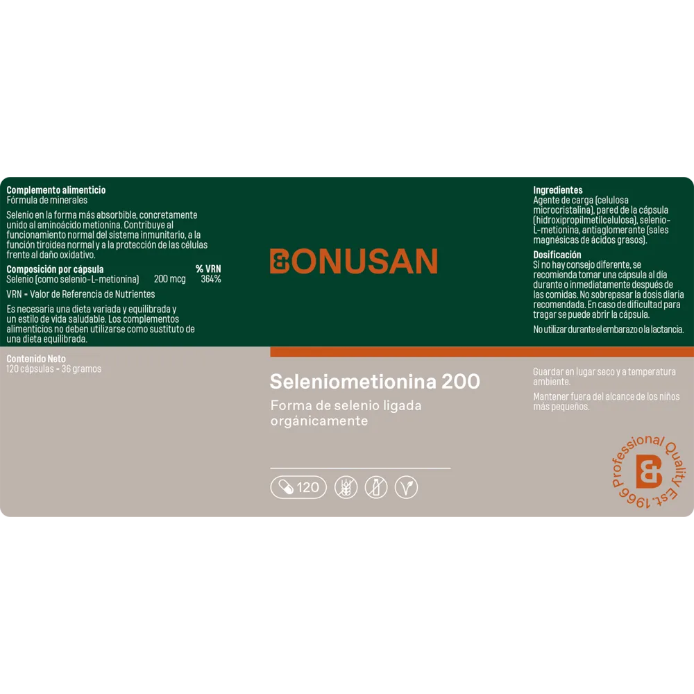 Seleniometionina 200 - Bonusan - Imagen 2