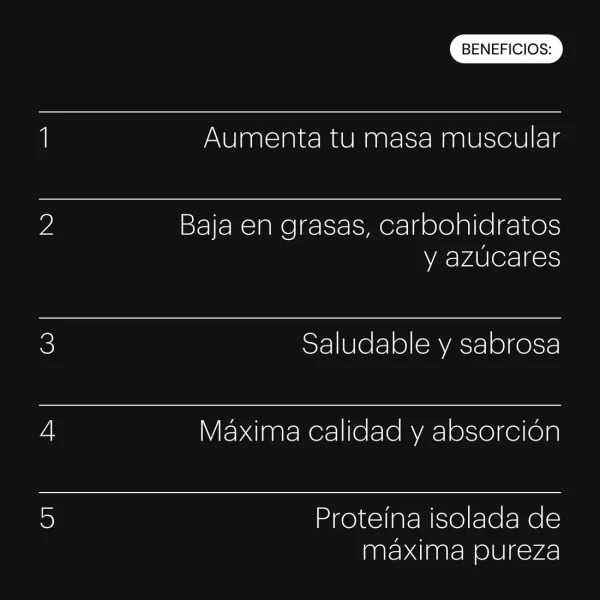 Proteina Whey Isolated CHOCOLATE - Imagen 3