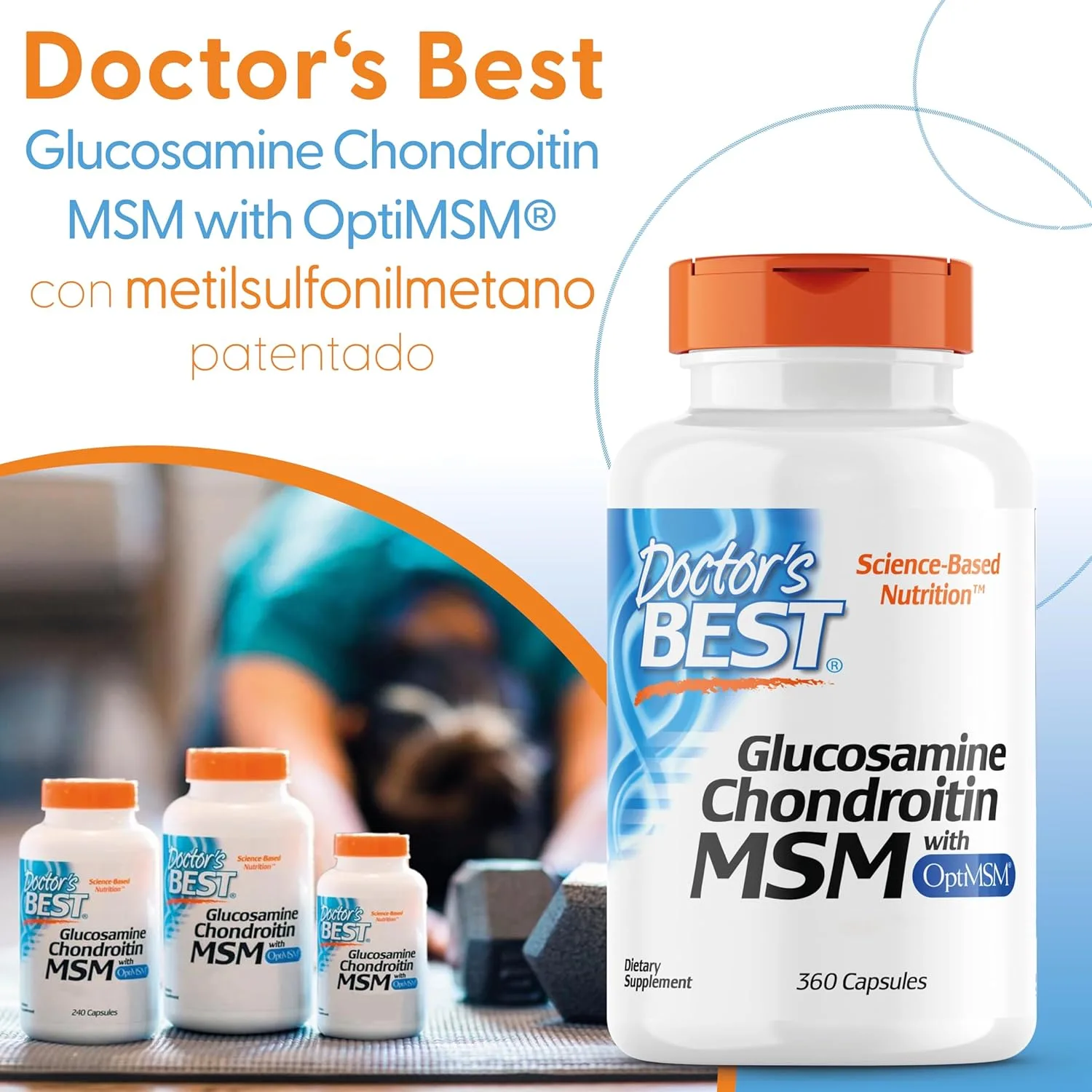 Glucosamina Condroitina MSM 360 - Doctors Best - Imagen 3
