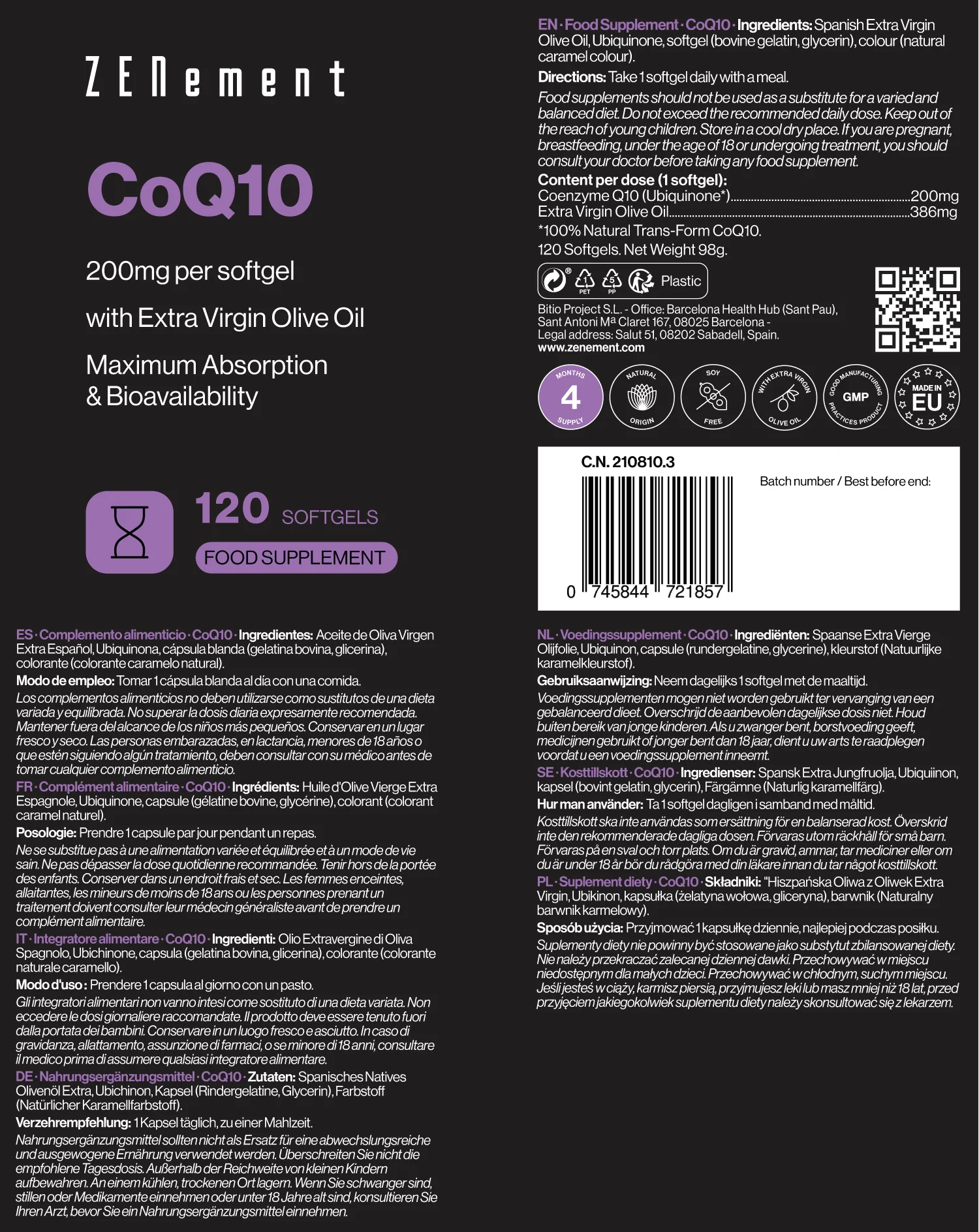 COENZIMAQ10 120 - ZENEMENT - Imagen 5