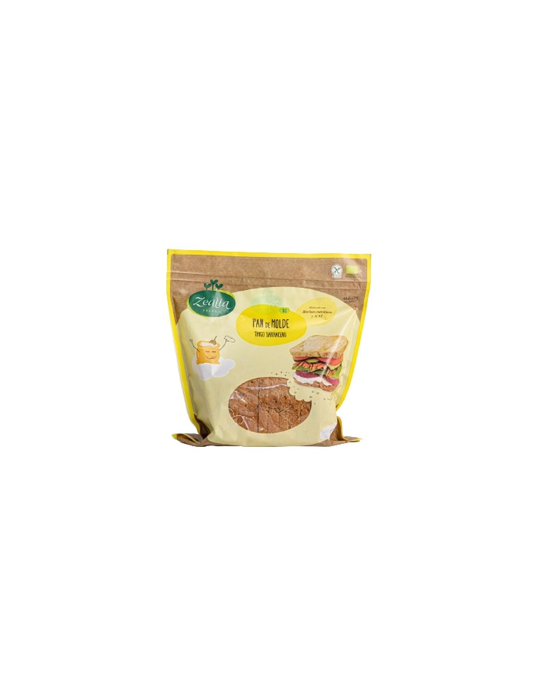 Pan de molde trigo sarraceno SN -ZEALIA